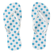 ピーコックブルー水玉模様サークル ビーチサンダル (ソール)