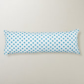 ピーコックブルー水玉模様サークル ボディピロー (裏面)