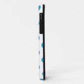 ピーコックブルー水玉模様サークル Case-Mate iPhoneケース (裏面/左)