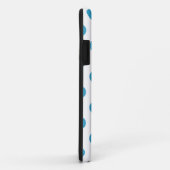 ピーコックブルー水玉模様サークル Case-Mate iPhoneケース (裏面/右)