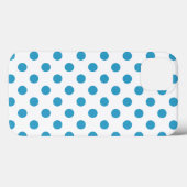 ピーコックブルー水玉模様サークル Case-Mate iPhoneケース (裏面 (横))