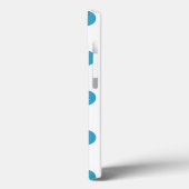 ピーコックブルー水玉模様サークル Case-Mate iPhoneケース (裏面 / 左)