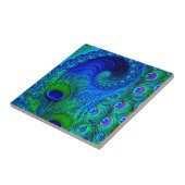 ピーコックブルー タイル (側面)