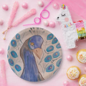 ピーコックブルー ペーパープレート (パーティー)