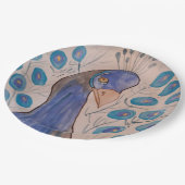 ピーコックブルー ペーパープレート (アングル)