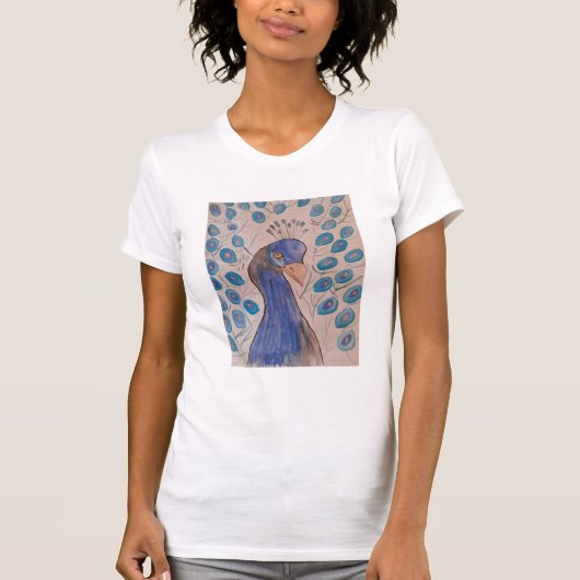 ピーコックブルー Tシャツ (正面)