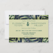 ピーコックプラントコンサバトリー結婚式招待状II 招待状 (正面)