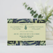 ピーコックプラントコンサバトリー結婚式招待状II 招待状 (スタンド正面)