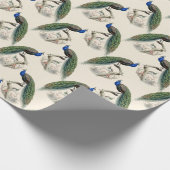 ピーコックプリント ラッピングペーパー (角)