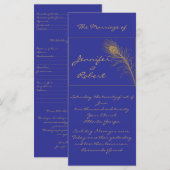 ピーコックプルーム金ゴールドとネイビーブループログラム プログラム (正面/裏面)