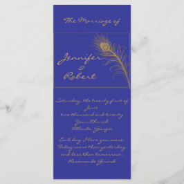 ピーコックプルーム金ゴールドとネイビーブループログラム プログラム