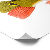 ピーコックベースプリント ポスター (角)