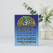 ピーコックペアはがき ポストカード (スタンド正面)