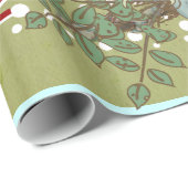 ピーコックホリデーパーソナライズされたラッピング紙 ラッピングペーパー (ロールコーナー)