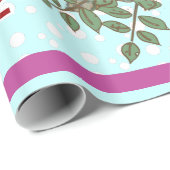 ピーコックホリデーパーソナライズされたラッピング紙 ラッピングペーパー (ロールコーナー)