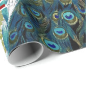 ピーコックホリデーパーソナライズされたラッピング紙 ラッピングペーパー (ロールコーナー)