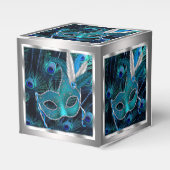 ピーコックマスカレードパーティー フェイバーボックス (正面サイド)