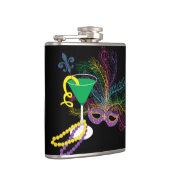 ピーコックマスクとマルティニマルディグラ フラスク (右)