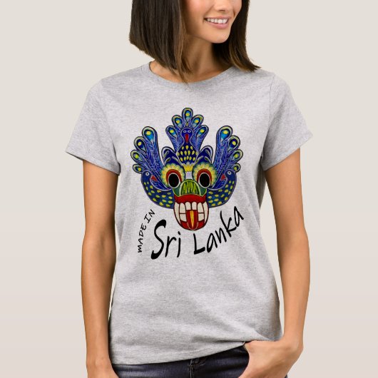 ピーコックマスクスリランカ Tシャツ (正面)
