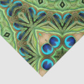 ピーコックマンダラ万華鏡のように千変万化するパターンメダリオンフラワー 薄葉紙 (詳細)