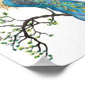 ピーコックマンダラ8x10プリント ポスター (角)