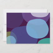 ピーコックモダンバーバルミツワー招待状 招待状 (裏面)