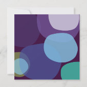 ピーコックモダンバーバルミツワー招待状 招待状 (裏面)