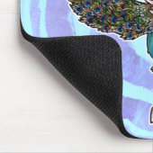 ピーコックユニコーン マウスパッド (コーナー)