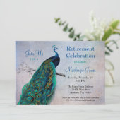 ピーコックリタイアメント招待状ヴィンテージブルーバード 招待状 (スタンド正面)