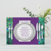 ピーコックリハーサルディナー 招待状 (スタンド正面)