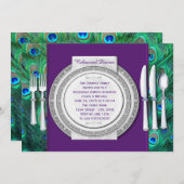 ピーコックリハーサルディナー 招待状 (正面/裏面)