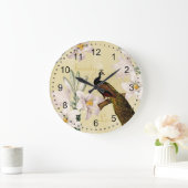 ピーコックリリー ラージ壁時計 (ホーム)