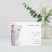 ピーコックリージェンシーインパープルレスポンスカード 出欠カード (スタンド正面)