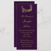 ピーコックリージェンシーインパープル結婚式 プログラム (正面/裏面)