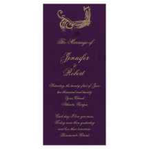 ピーコックリージェンシーインパープル結婚式 プログラム