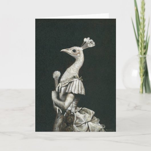 ピーコックレディビクトリアンーグリーティングカード カード (正面)