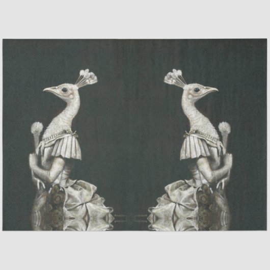 ピーコックレビクトリアンディティッシュペーパー 薄葉紙 (正面)