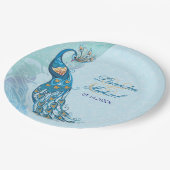 ピーコックレースエレガンスカスタム紙プレート ペーパープレート (アングル)