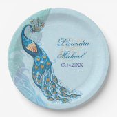 ピーコックレースエレガンスカスタム紙プレート ペーパープレート (正面)