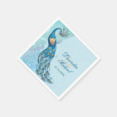 ピーコックレースエレガンス結婚ズナプキン スタンダードカクテルナプキン (角)