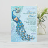 ピーコックレースエレガンス結婚式招待状 招待状 (スタンド正面)