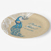 ピーコックレースエレガンス2カスタム紙プレート ペーパープレート (アングル)