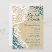 ピーコックレースエレガンス2ブライダルシャワー 招待状 (正面)