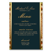 ピーコックレースマンダラ金ゴールドメニューテーブル番号カード テーブルナンバー (裏面)