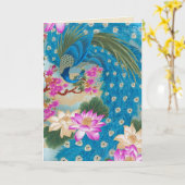 ピーコックロータス カード (黄色い花)