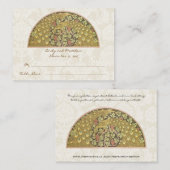 ピーコックヴィネヤードダマスクテーブル座席表 プレイスカード (正面/裏面)