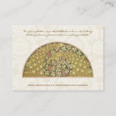 ピーコックヴィネヤードダマスクテーブル座席表 プレイスカード (裏面)