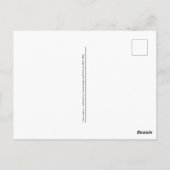 ピーコックヴィンテージアートイラストレーション ポストカード (裏面)