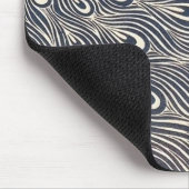 ピーコックヴィンテージイラストレーションブルーバード マウスパッド (コーナー)