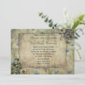 ピーコックヴィンテージウエディング招待状 招待状 (スタンド正面)